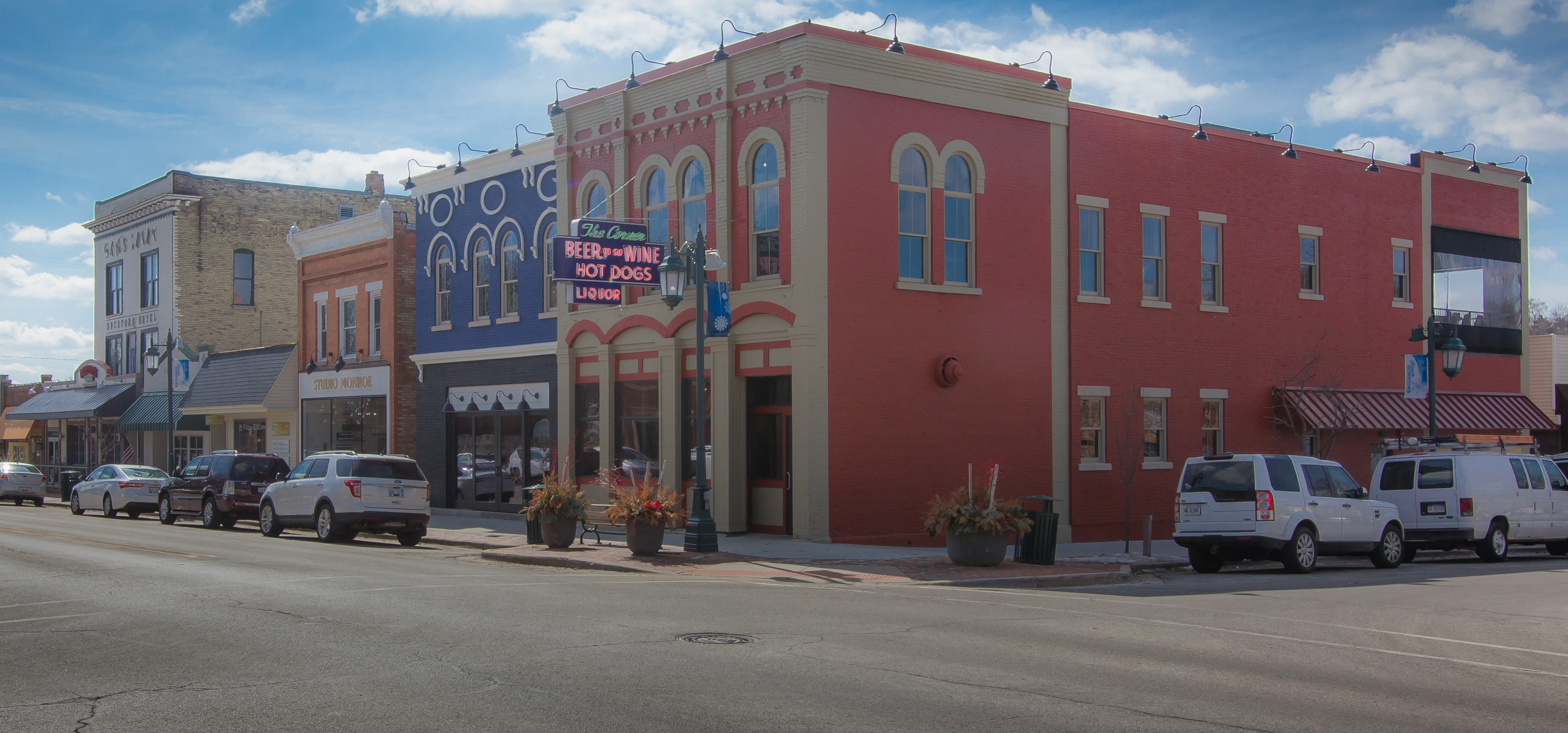 The Corner Bar on North Main Street in Rockford, Michigan